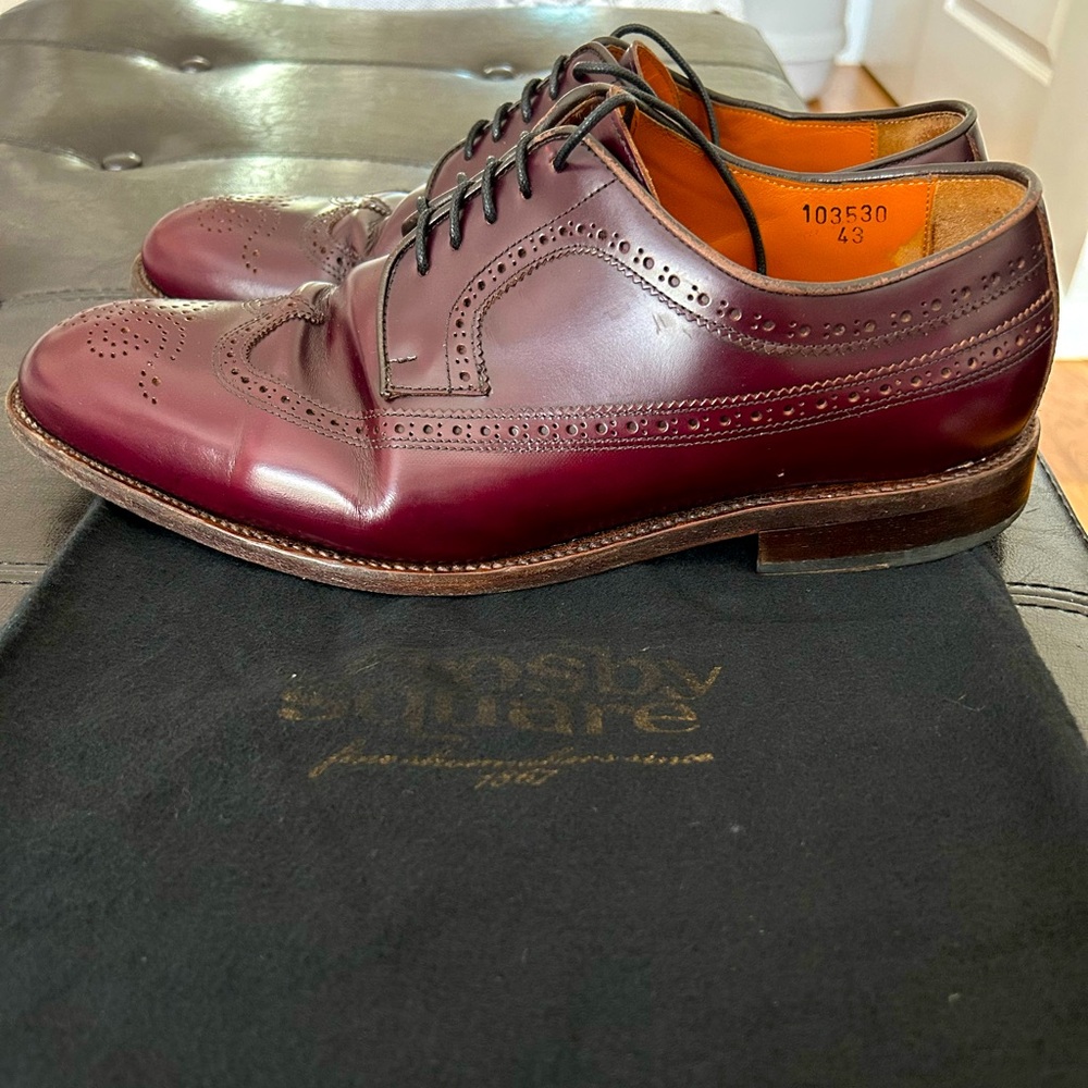 Crosby Square Findlay Wingtip Oxfords in Burgundy